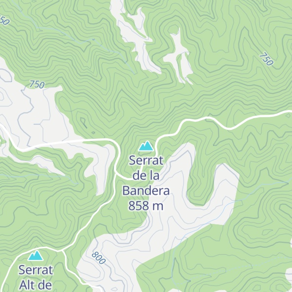 Map of Serrat de la Bandera