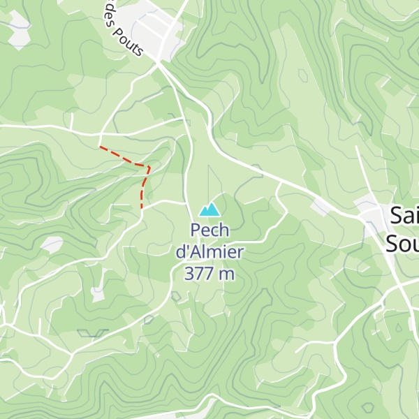 Map of Pech d'Almier
