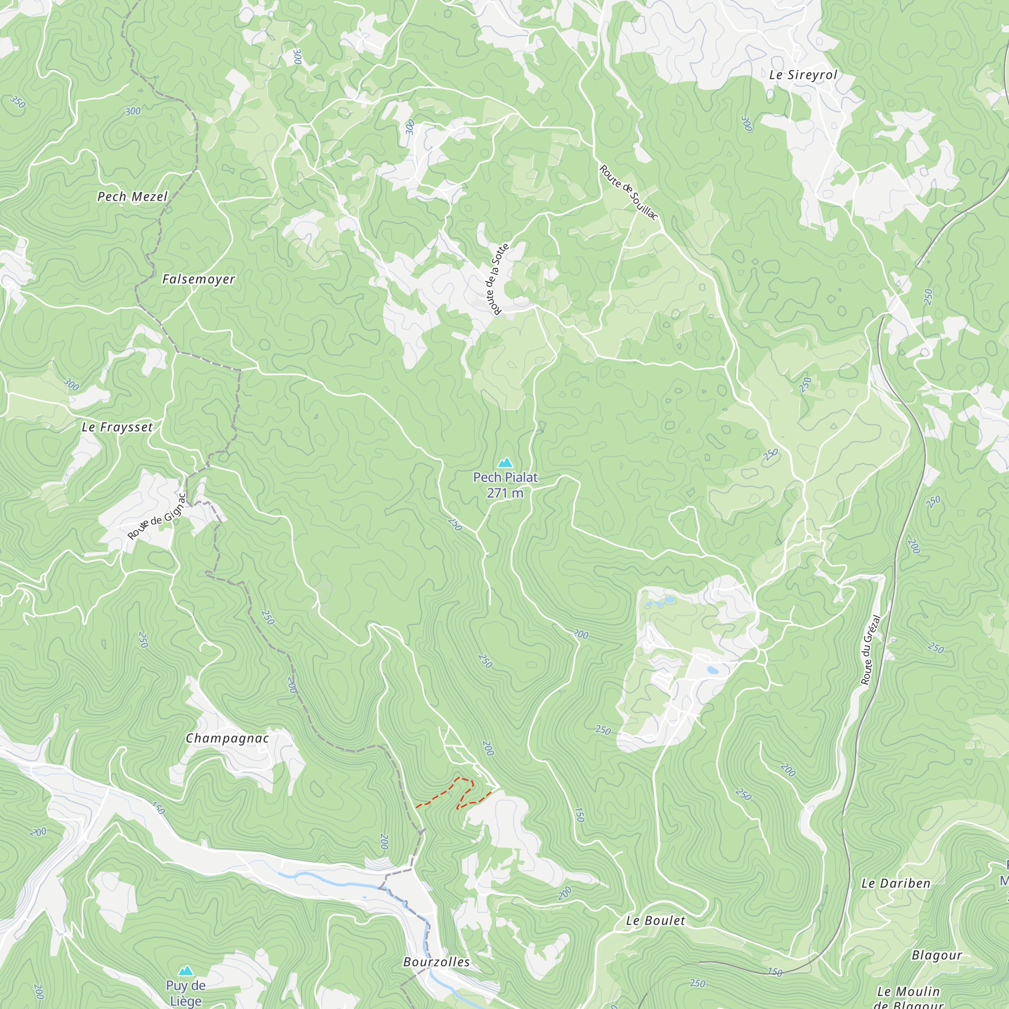 Gîtes du Villajou map