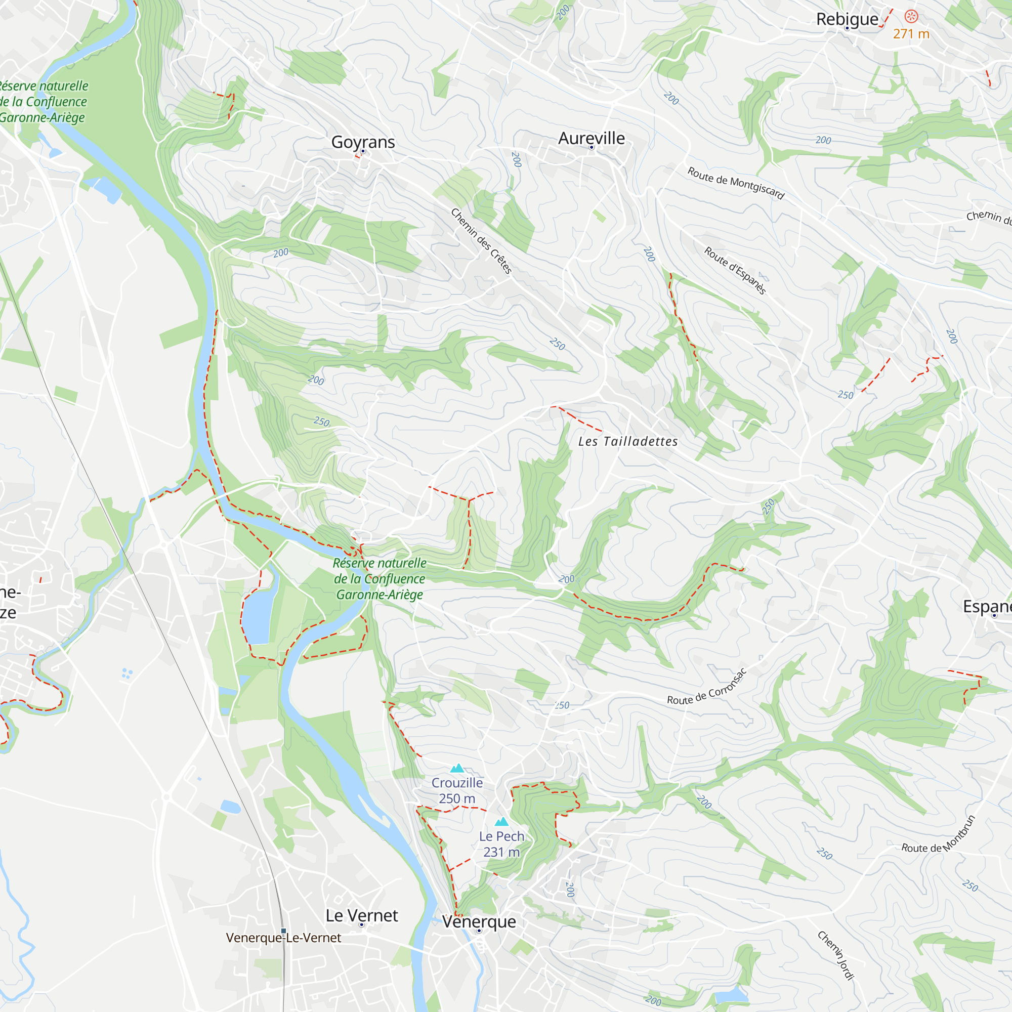 Cabanes map