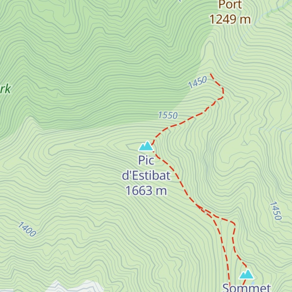 Map of Pic d'Estibat
