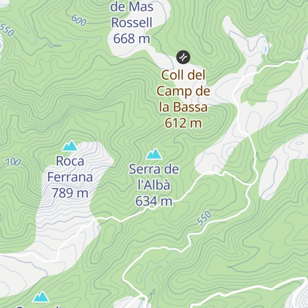 Map of Serra de l'Albà