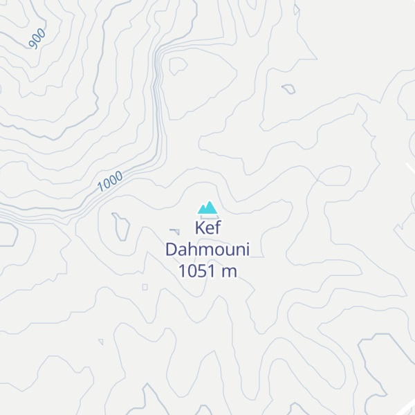 Map of Kef Dahmouni