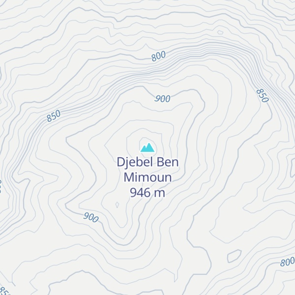 Map of Djebel Ben Mimoun
