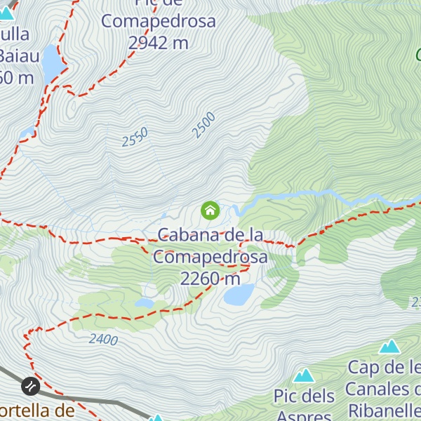 Map of Cabana de la Comapedrosa