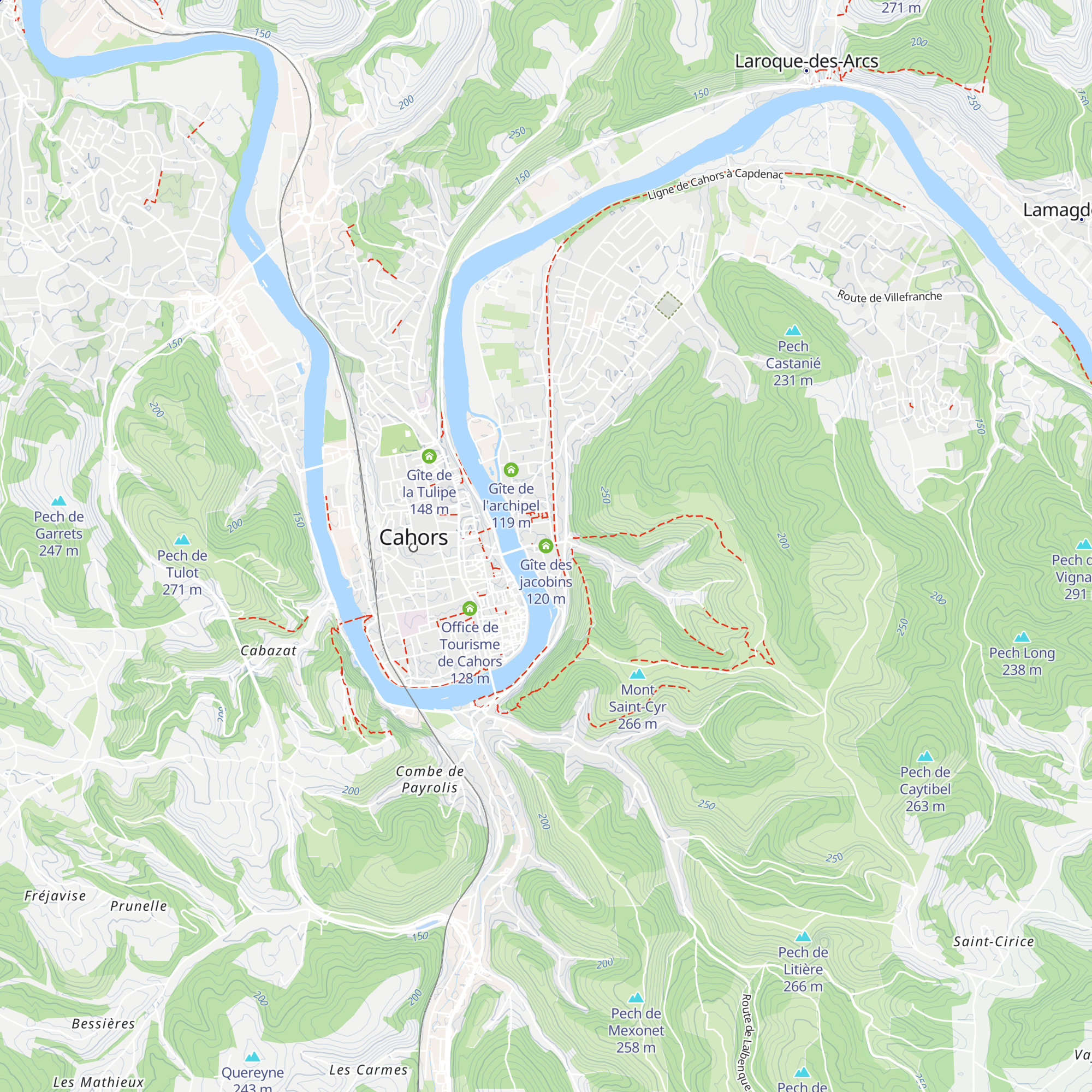 Gîte des jacobins map