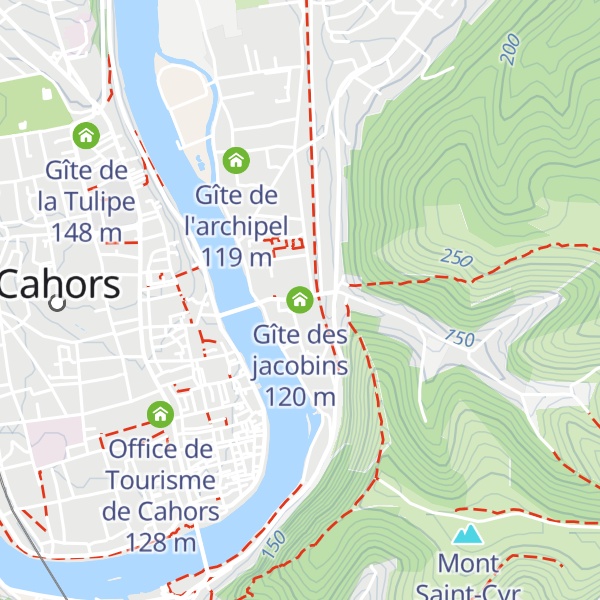Map of Gîte des jacobins