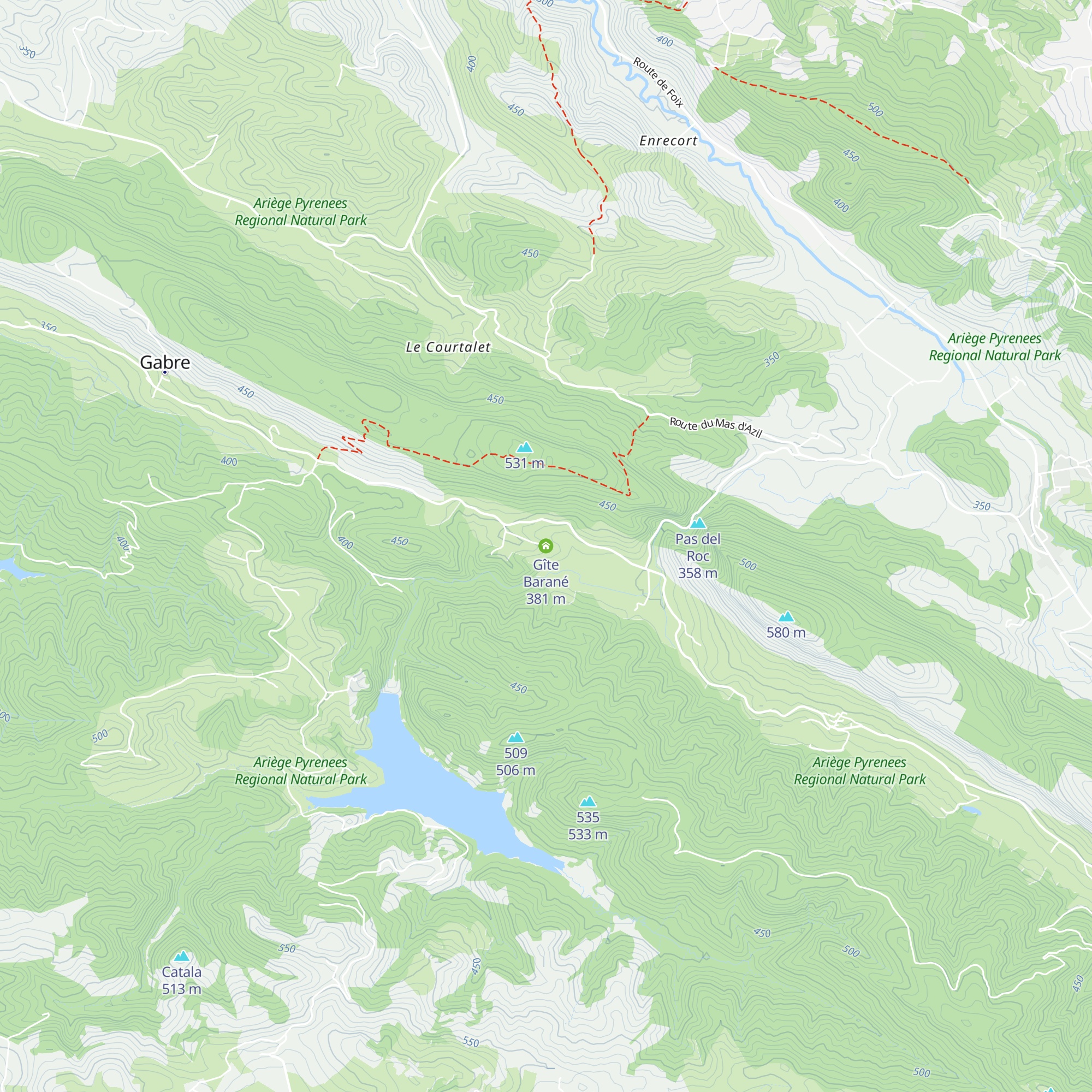 Gîte Barané map