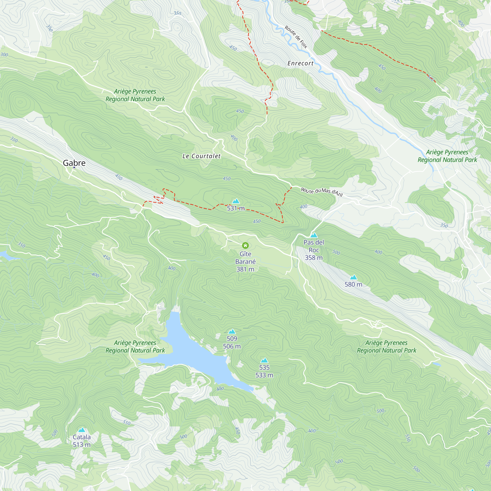 Gîte Barané map