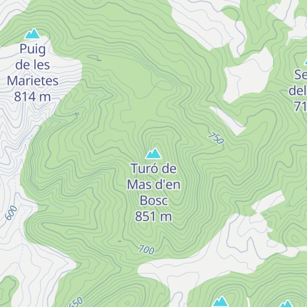 Map of Turó de Mas d'en Bosc