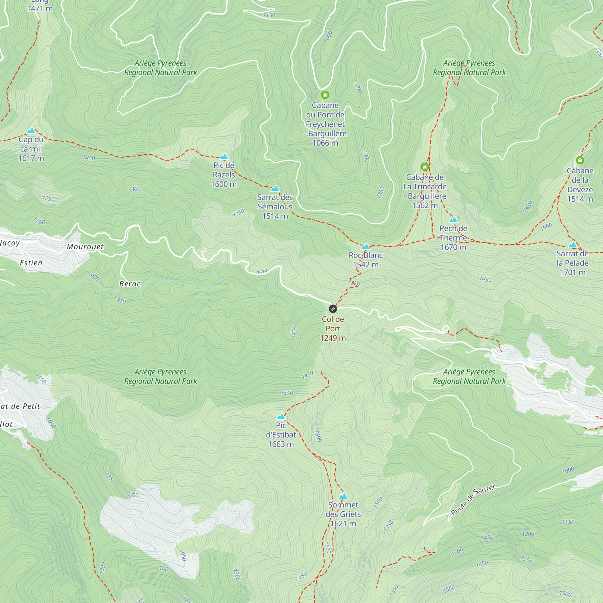 Refuge forestier de la Canadelle map