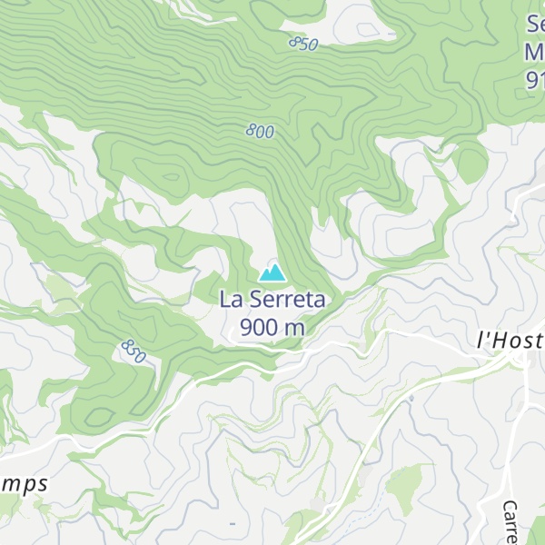 Map of La Serreta