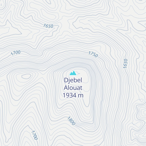 Map of Djebel Alouat