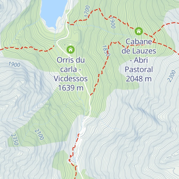 Map of Orris Carla d'en haut