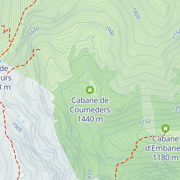 Map of Cabane de Coumeders