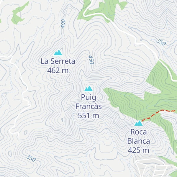 Map of Puig Francàs