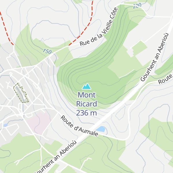 Map of Mont Ricard