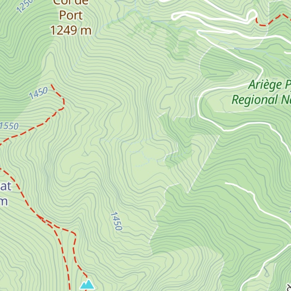 Map of Cabane Estibat - massif des trois seigneurs