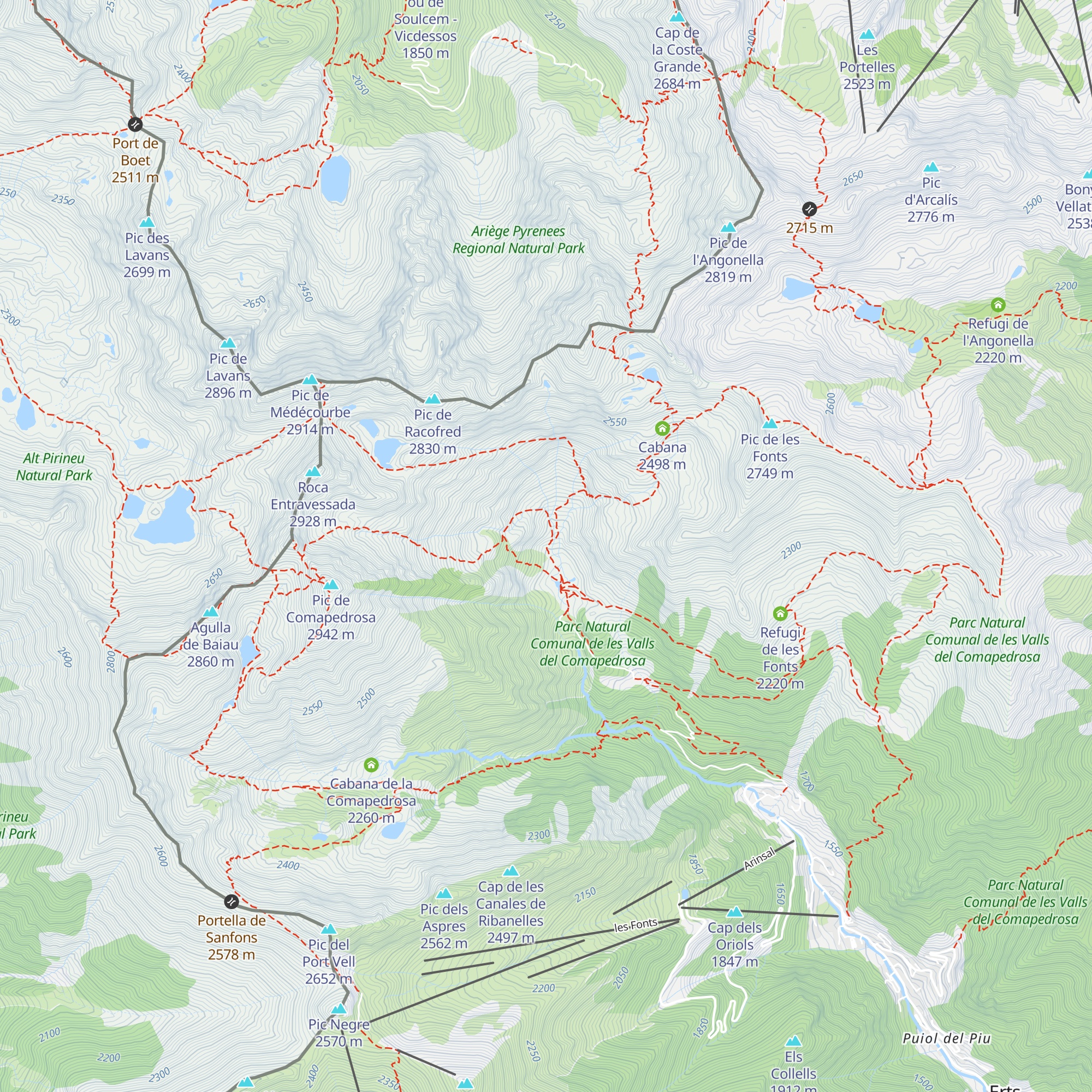 Refugi del Pla de l'Estany map