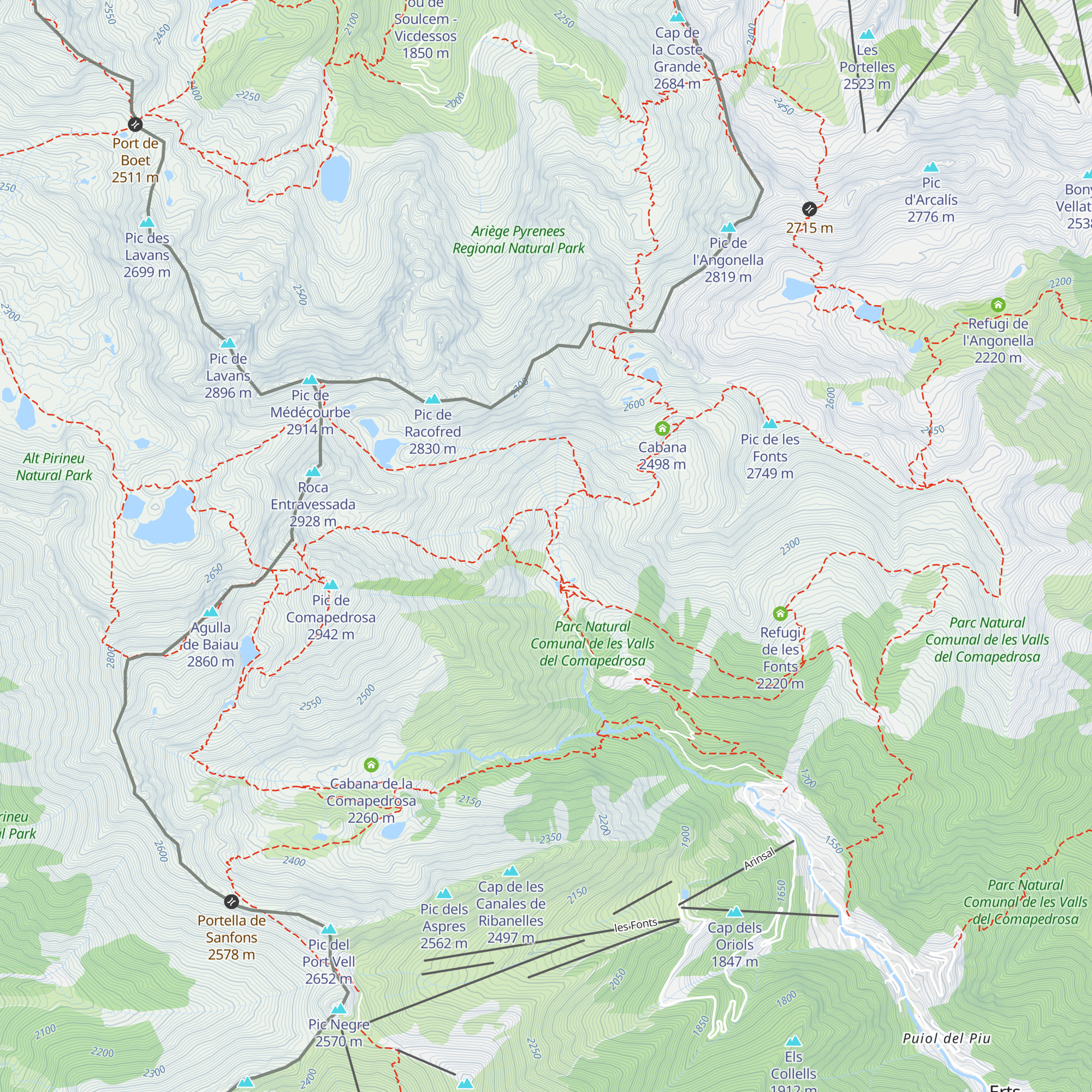 Refugi del Pla de l'Estany map