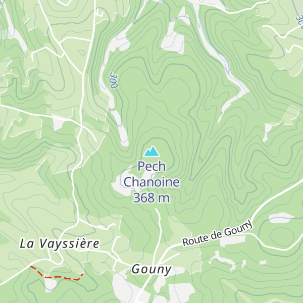 Map of Pech Chanoine