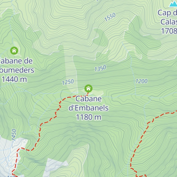 Map of Cabane d'Embanels