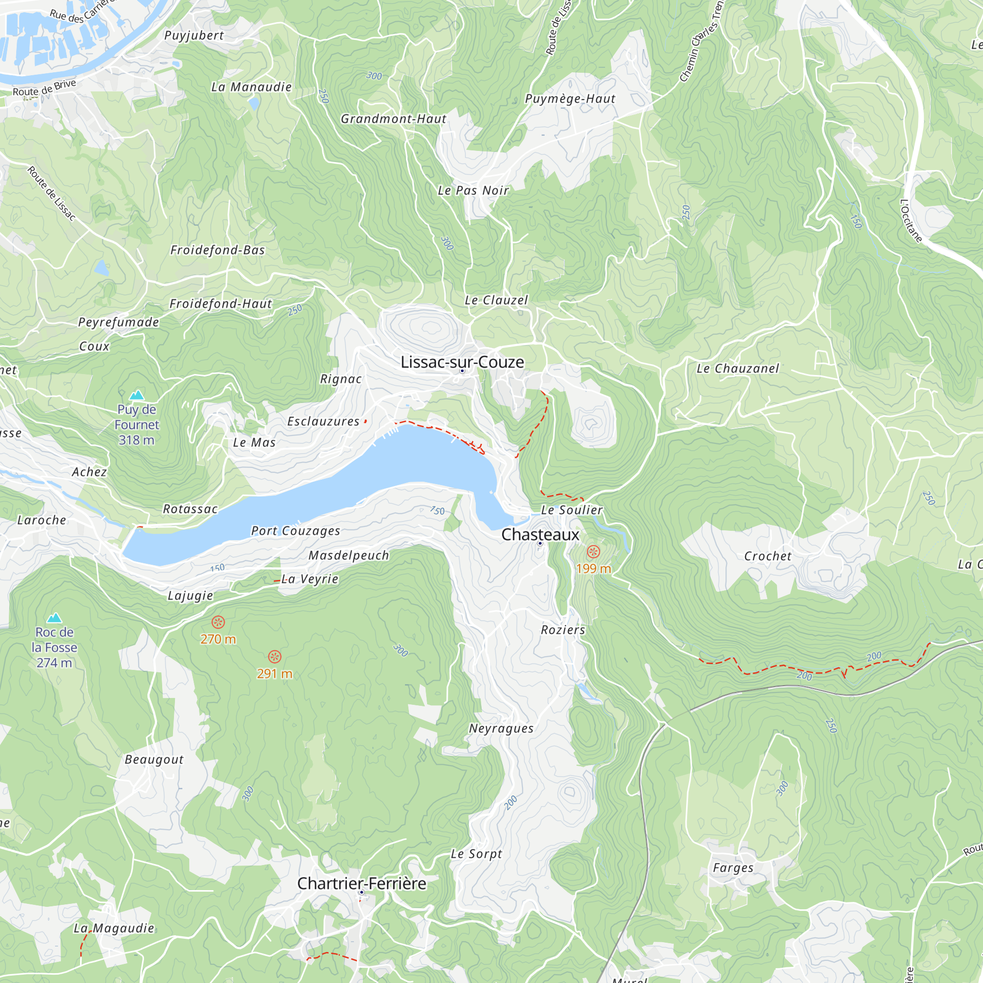 Office de Tourisme Vezere-Causse map