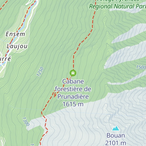 Map of Cabane forestière de Prunadière