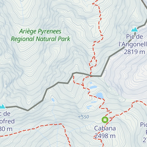Map of Pic del Pla de l'Estany