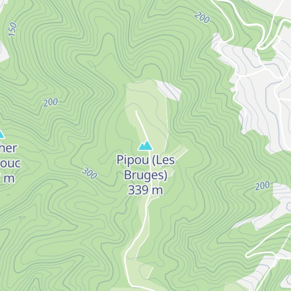 Map of Pipou (Les Bruges)