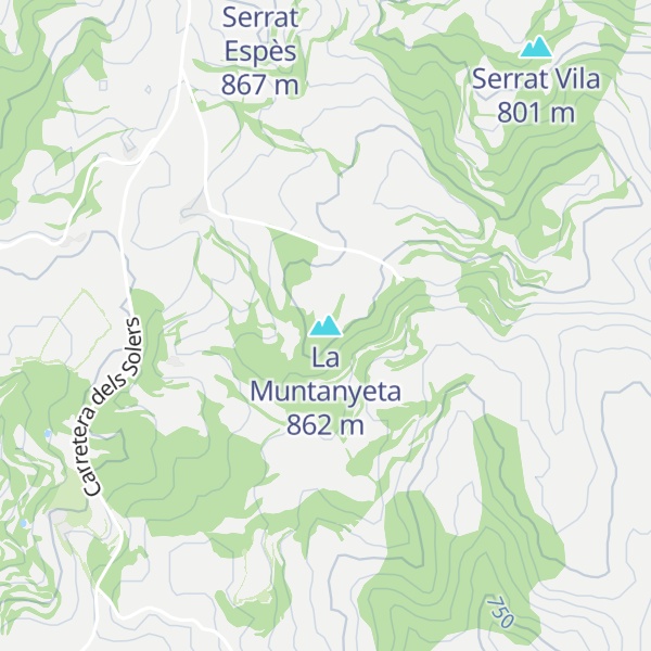 Map of La Muntanyeta