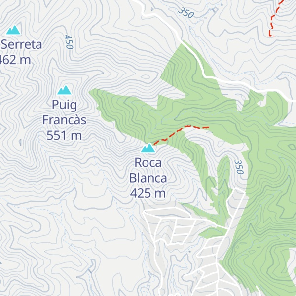 Map of Roca Blanca