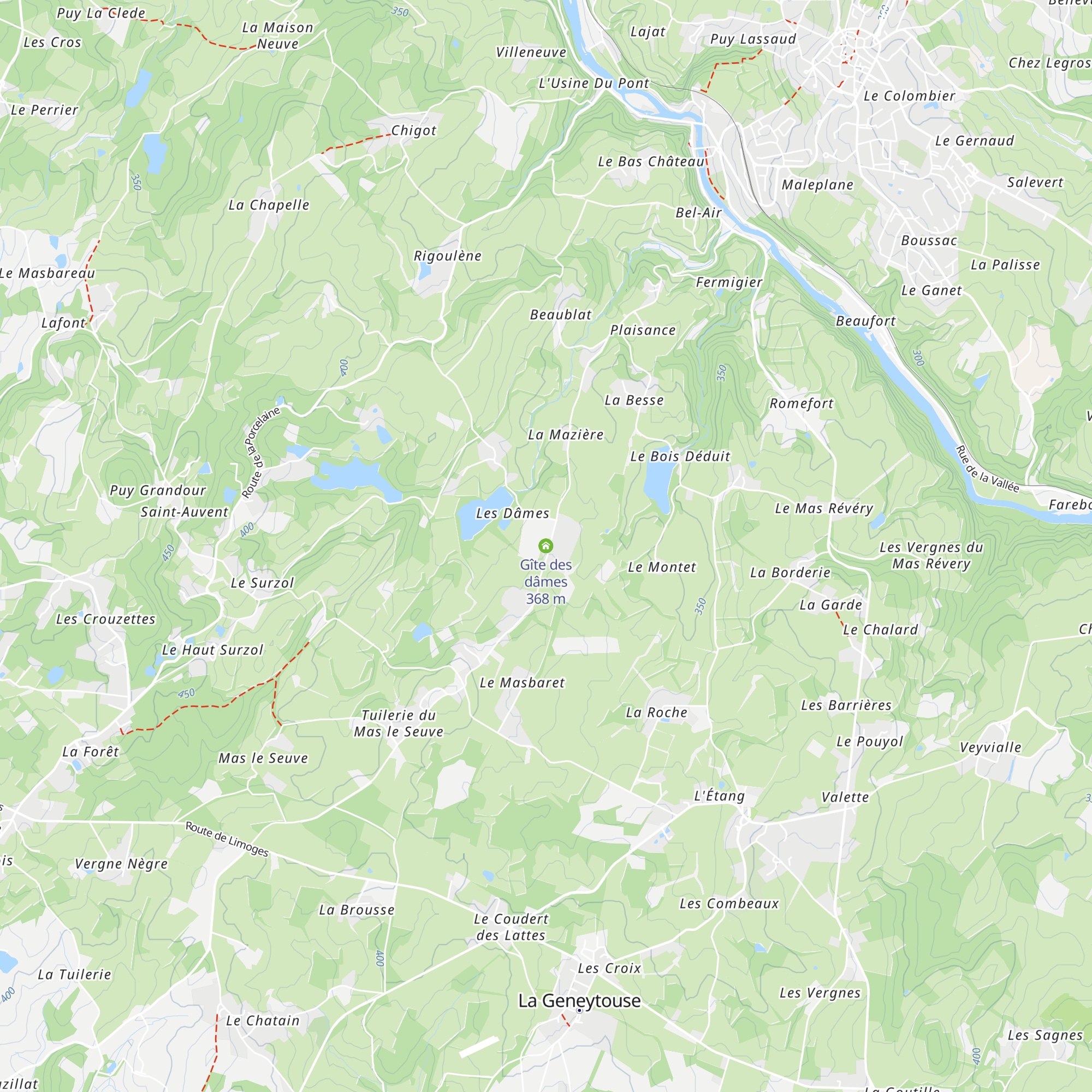 Gîte des dâmes map
