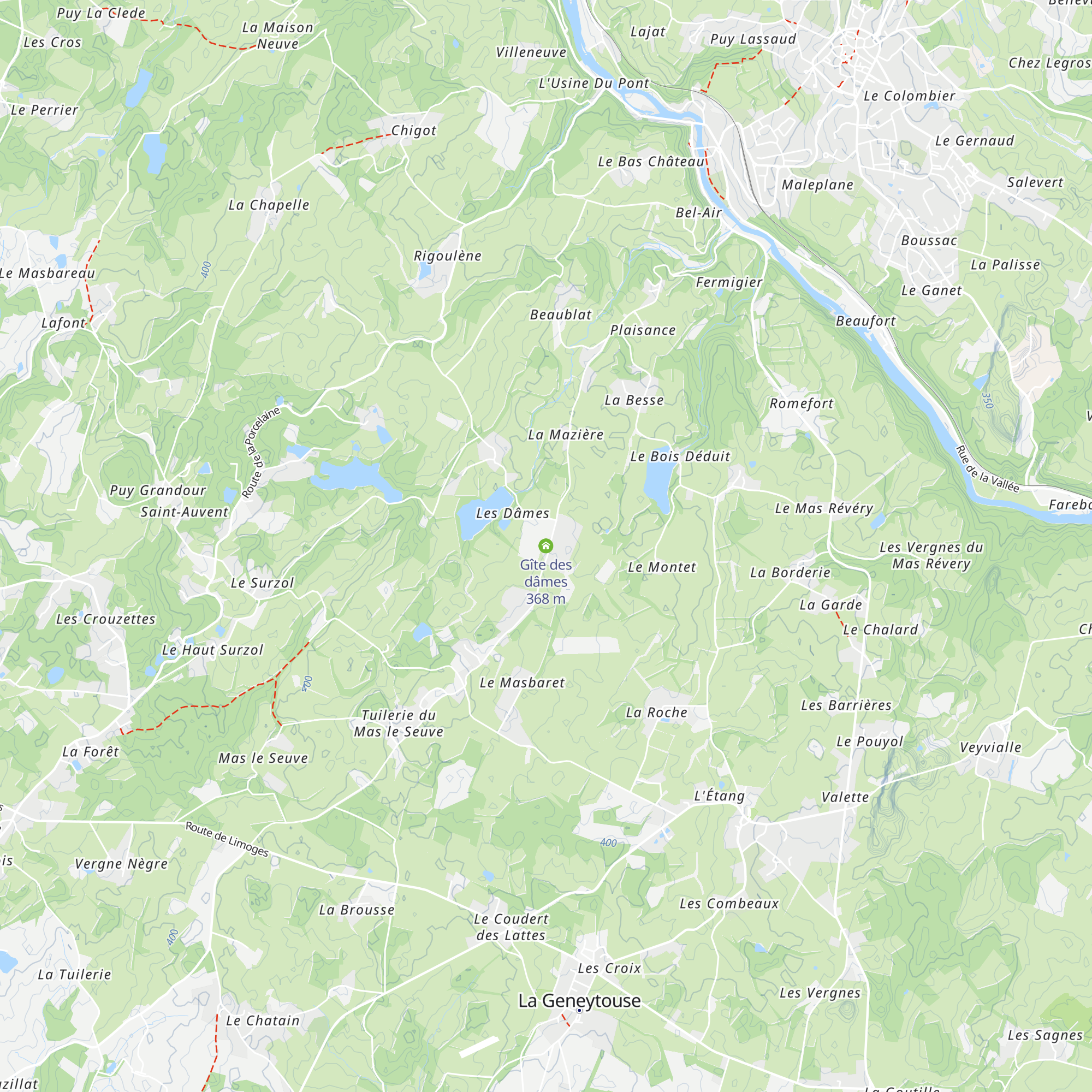 Gîte des dâmes map