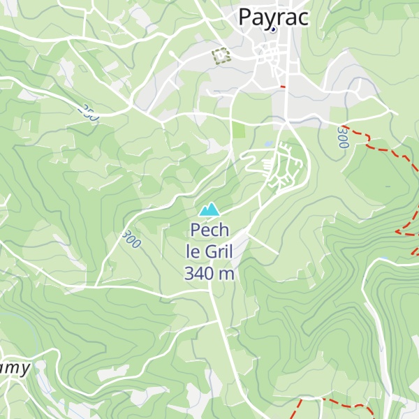 Map of Pech le Gril