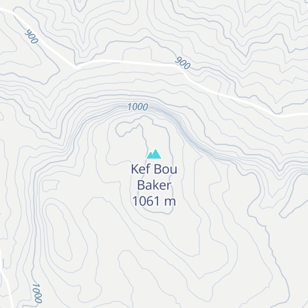 Map of Kef Bou Baker