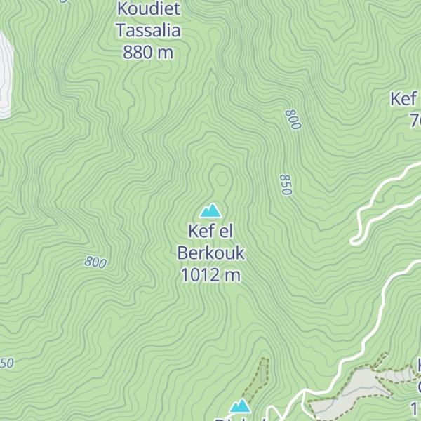Map of Kef el Berkouk