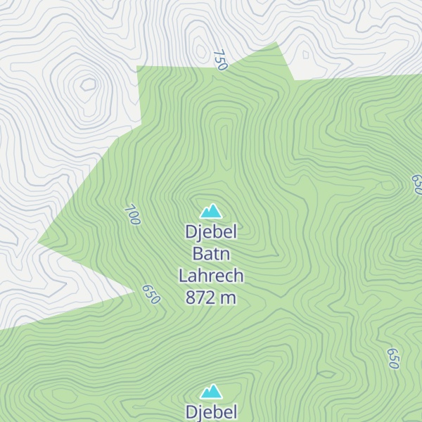 Map of Djebel Batn Lahrech
