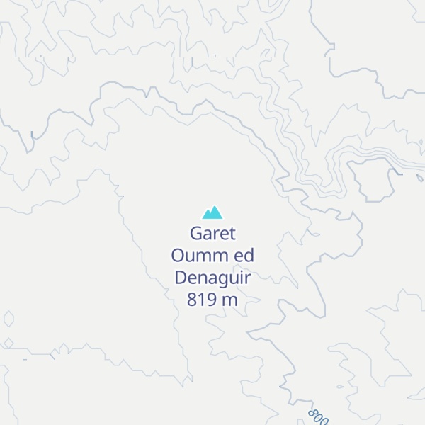 Map of Garet Oumm ed Denaguir