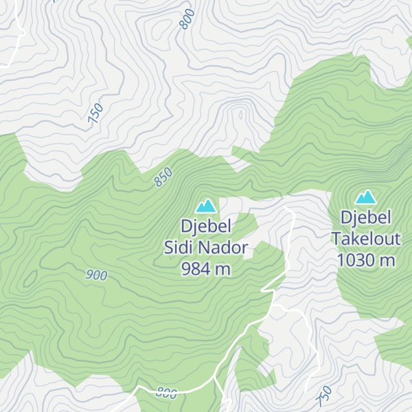 Map of Djebel Sidi Nador