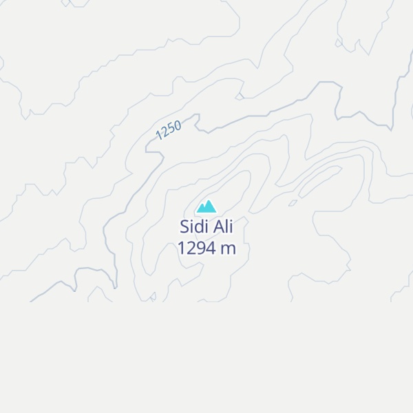 Map of Sidi Ali
