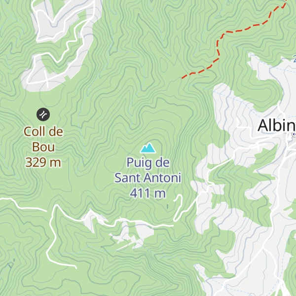 Map of Puig de Sant Antoni