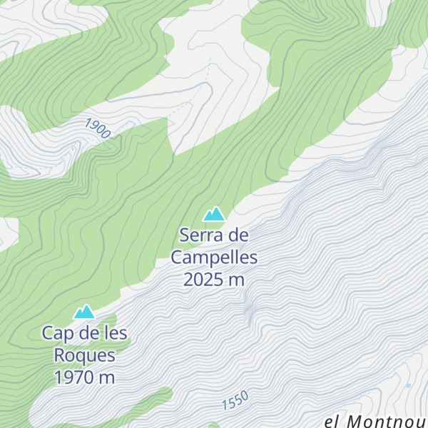 Map of Serra de Campelles