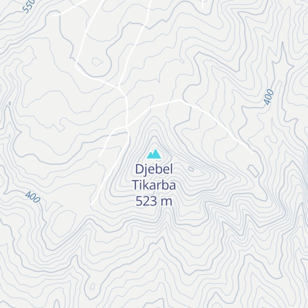 Map of Djebel Tikarba