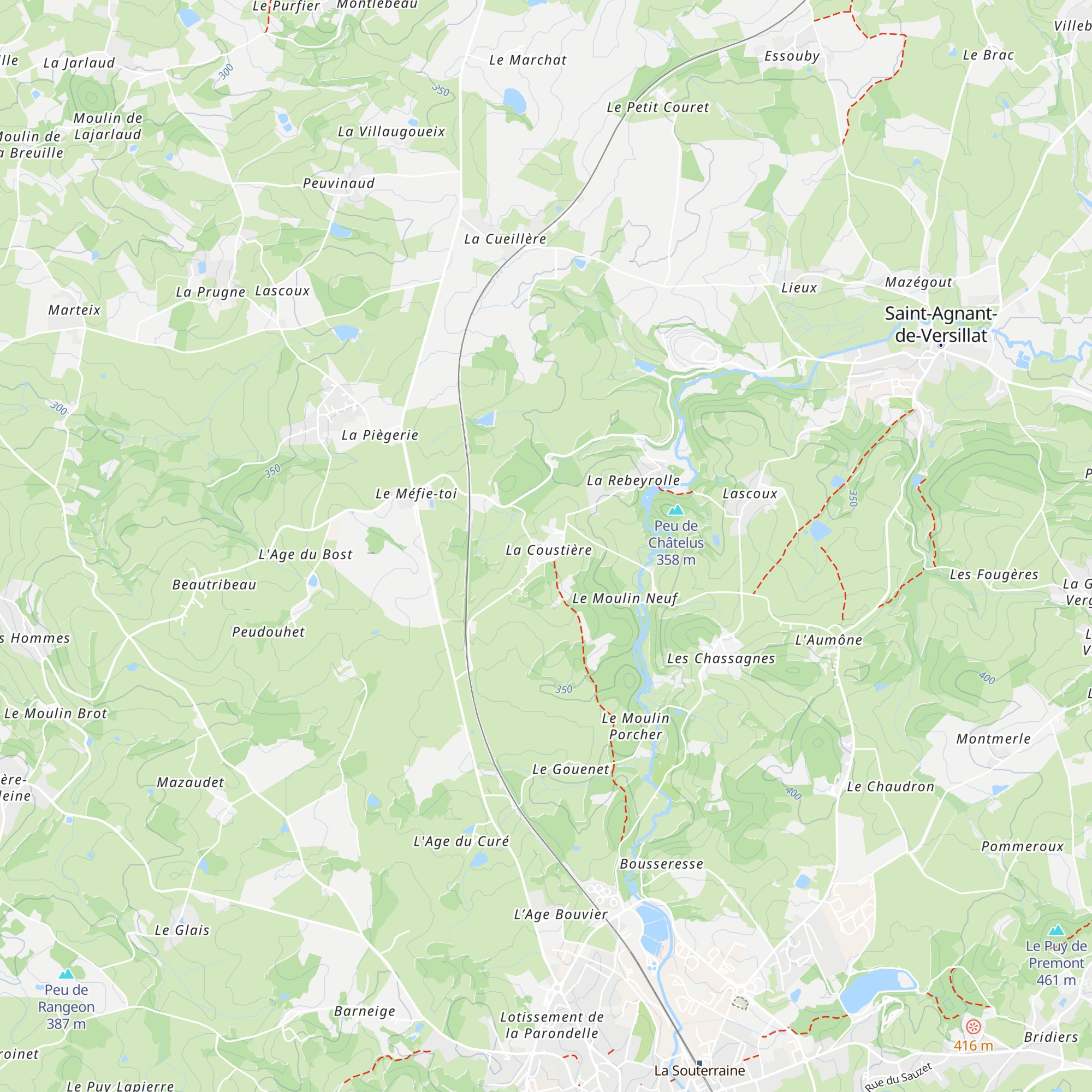 Gîte la Glycine map