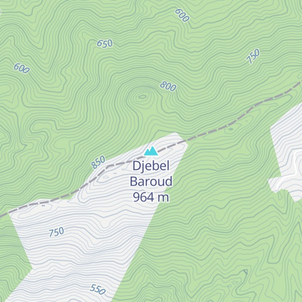 Map of Djebel Baroud