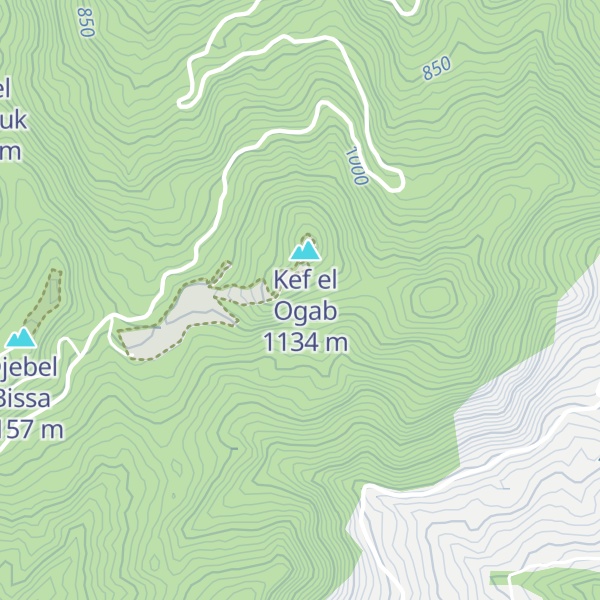 Map of Kef Essera Bourour