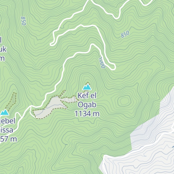 Map of Kef el Ogab