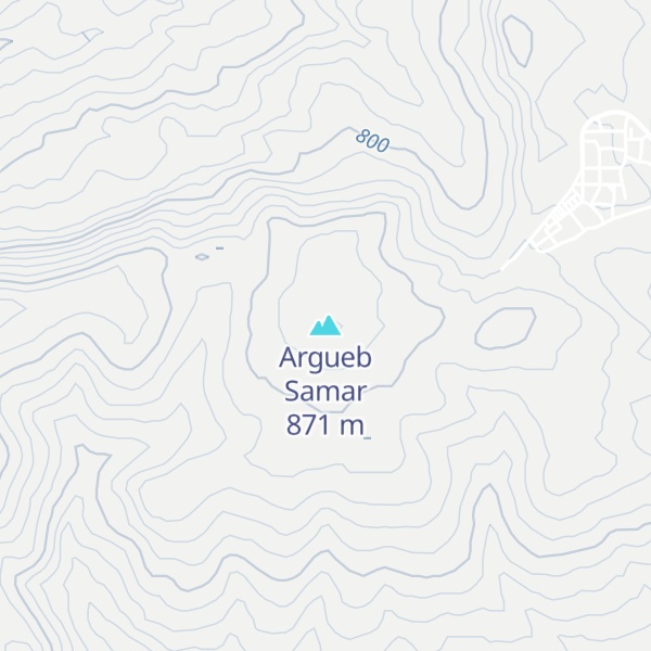 Map of Argueb Samar