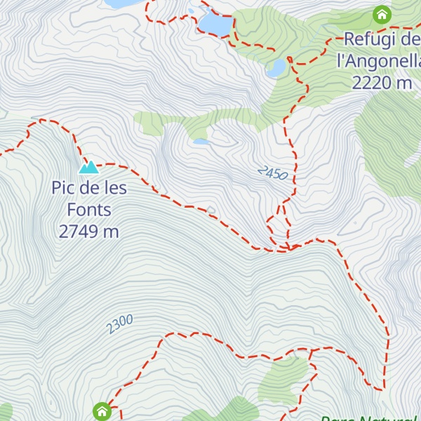 Map of Pic de la Burna